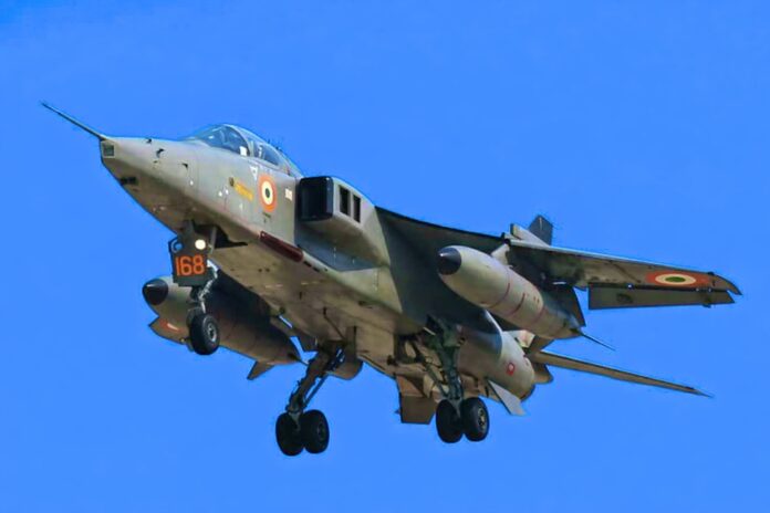 Retired Jaguar fighter jets parked at an airbase, highlighting maintenance and spare parts challenges faced by the Indian Air Force.