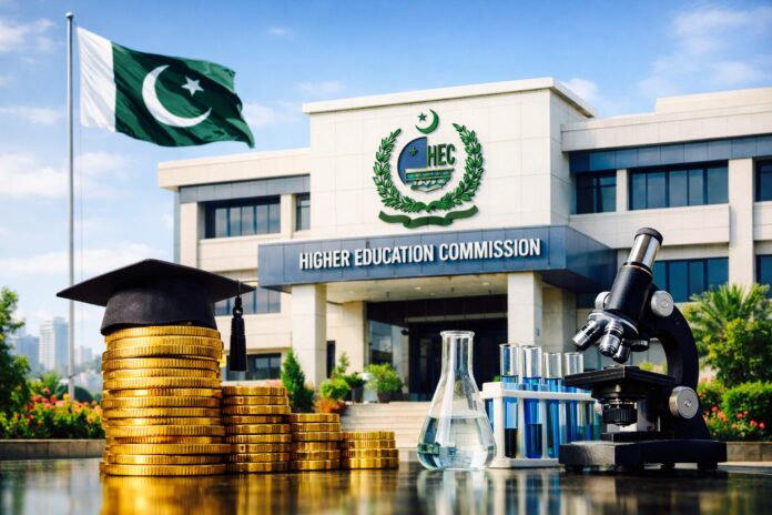 Higher Education Commission building representing increased research funding for universities in Pakistan