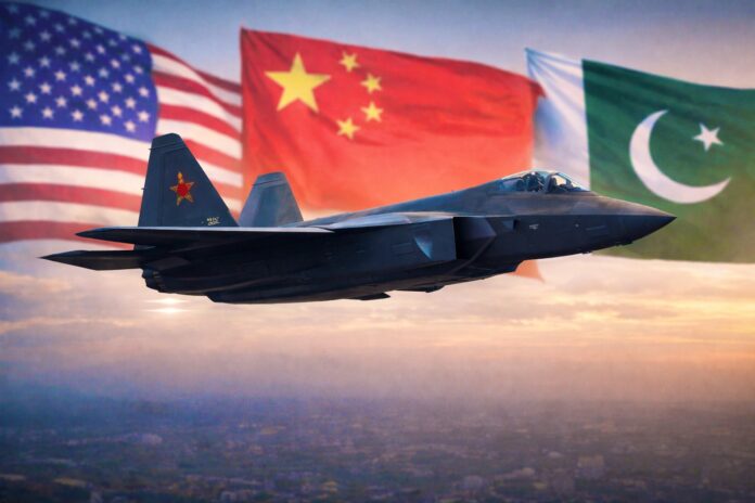 Concept image of China’s J-35 stealth fighter amid reports linking Pakistan to the programme