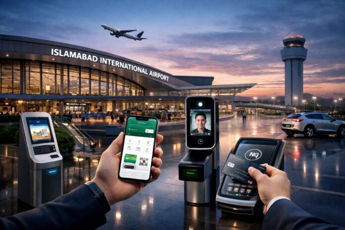 Islamabad International Airport digital and cashless payment systems