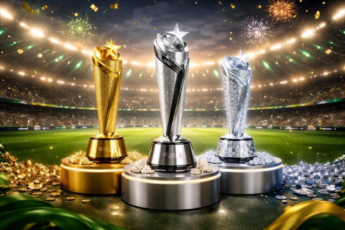 PSL 11 gold platinum diamond player categories trophies