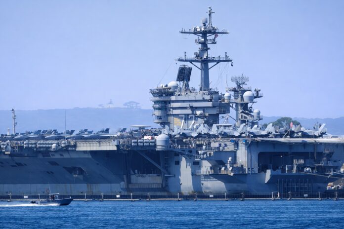 USS Abraham Lincoln aircraft carrier deployed to Middle East waters