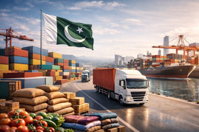 Pakistan exports goods through ports as trade activity remains strong in FY26