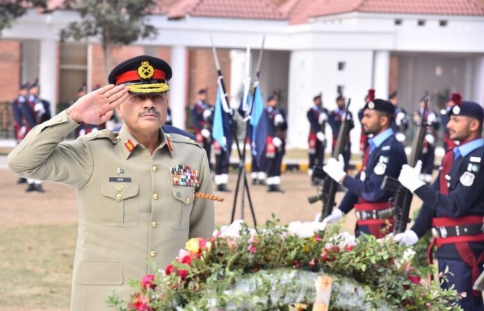 Field Marshal Asim Munir during his visit to the National Police Academy in Islamabad
