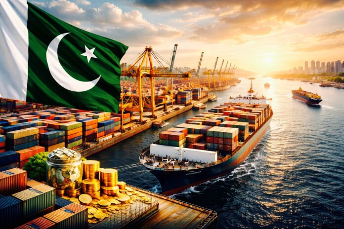 Pakistan port operations show cargo ships and containers after maritime sector reforms in 2025