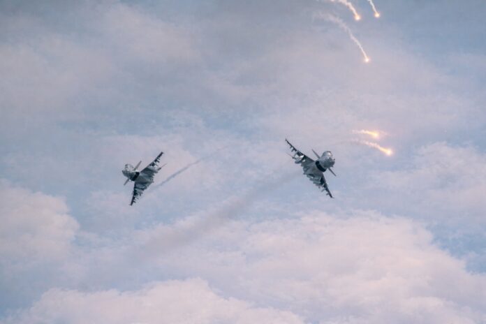 Pakistan Air Force fighter jets during Golden Eagle air exercise