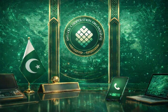 Pakistan flag displayed at Digital Cooperation Organization presidency ceremony in Kuwait