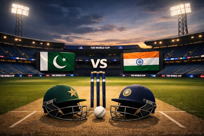 Pakistan and India cricket helmets on pitch ahead of T20 World Cup match amid boycott