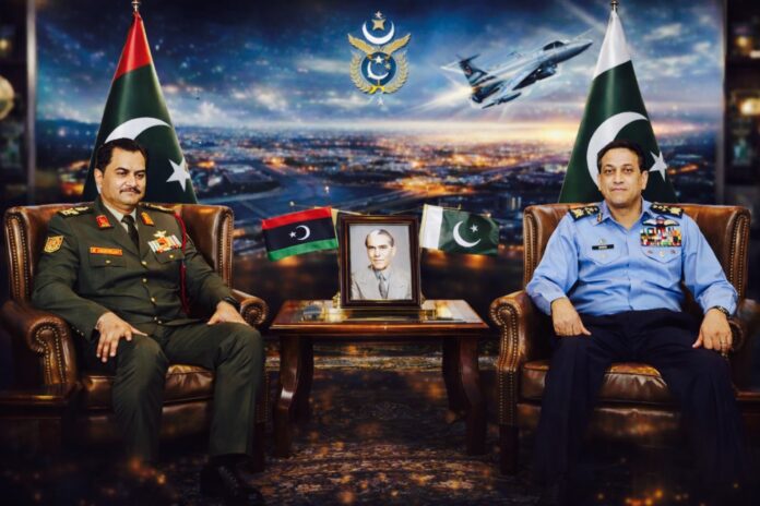 Libya deputy commander meets Pakistan Air Force chief in Rawalpindi